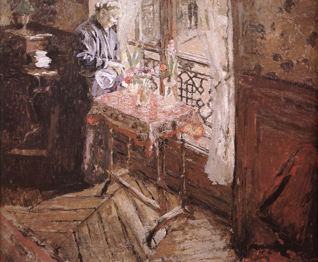 Edouard Vuillard Vial wife and hyacinth